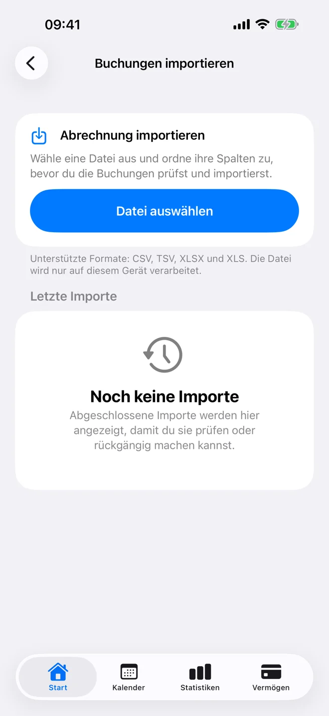 Importvorschau mit Spaltenzuordnung und Prüfung vor der Bestätigung